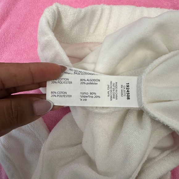 Black Tape Swim suit cover cropped tank top 2piece bundle Pink and White size S - Picture 10 of 13